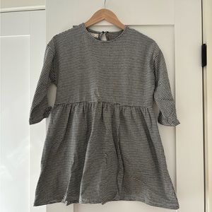 Zara Girls Black and White Plaid gingham Dress size 10